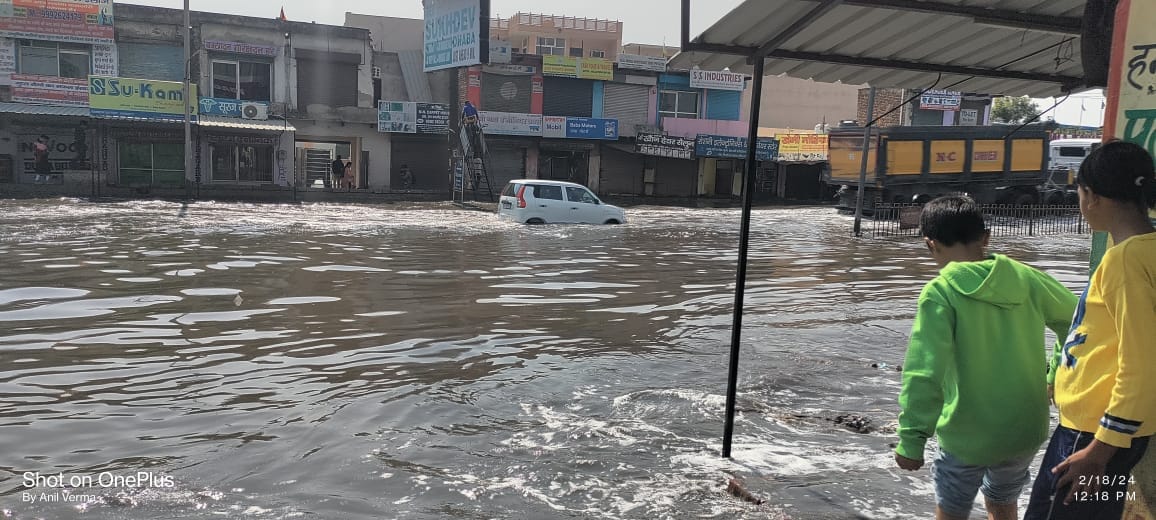 Drain closed, now waterlogging on Bhiwadi border