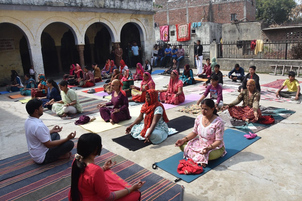 Yoga practice done in every house under Surya Namaskar program