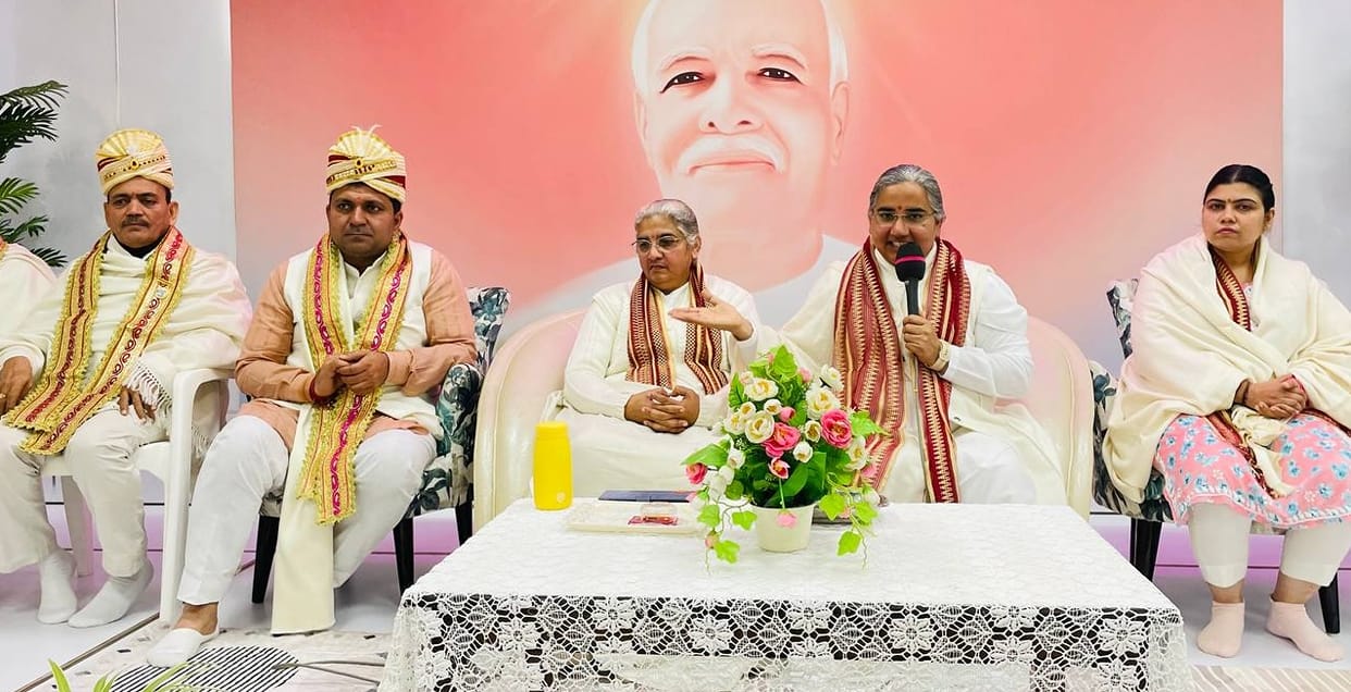 Brahmakumar Ankit returned from London welcomed