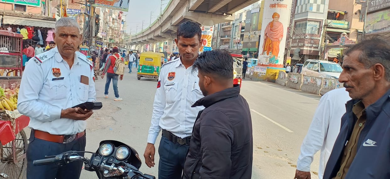 Challans issued to 68 vehicles violating traffic rules