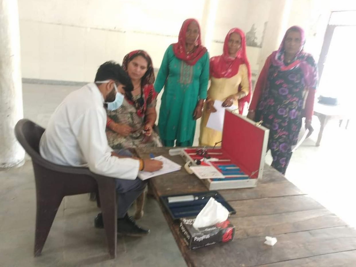 465 patients reached four medical camps