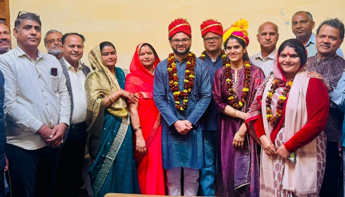 Gram Panchayat honored on completion of PhD