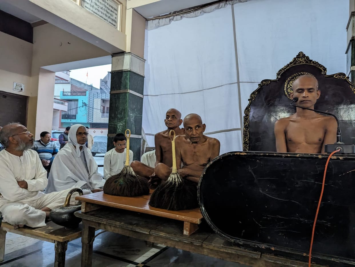 Shadow of mourning due to demise of Acharya Vidyasagar Maharaj