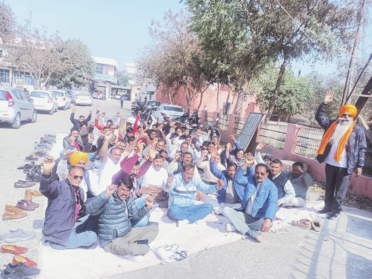 Union members staged a strike