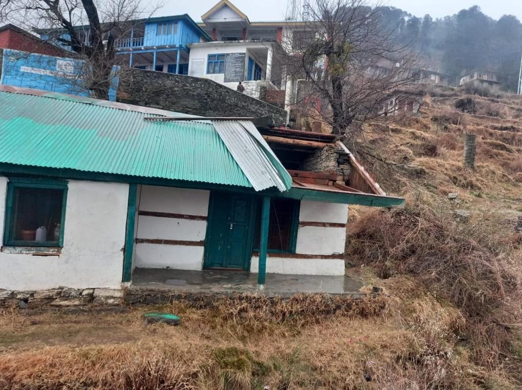 Roof of Jana Ayurvedic hospital building uprooted