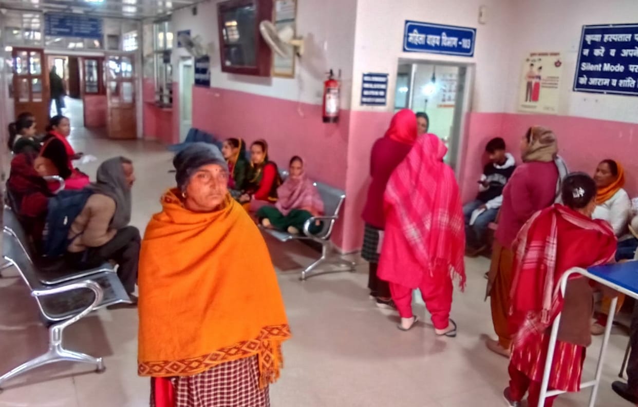 Doctors on strike, patients kept waiting sitting on cold floor