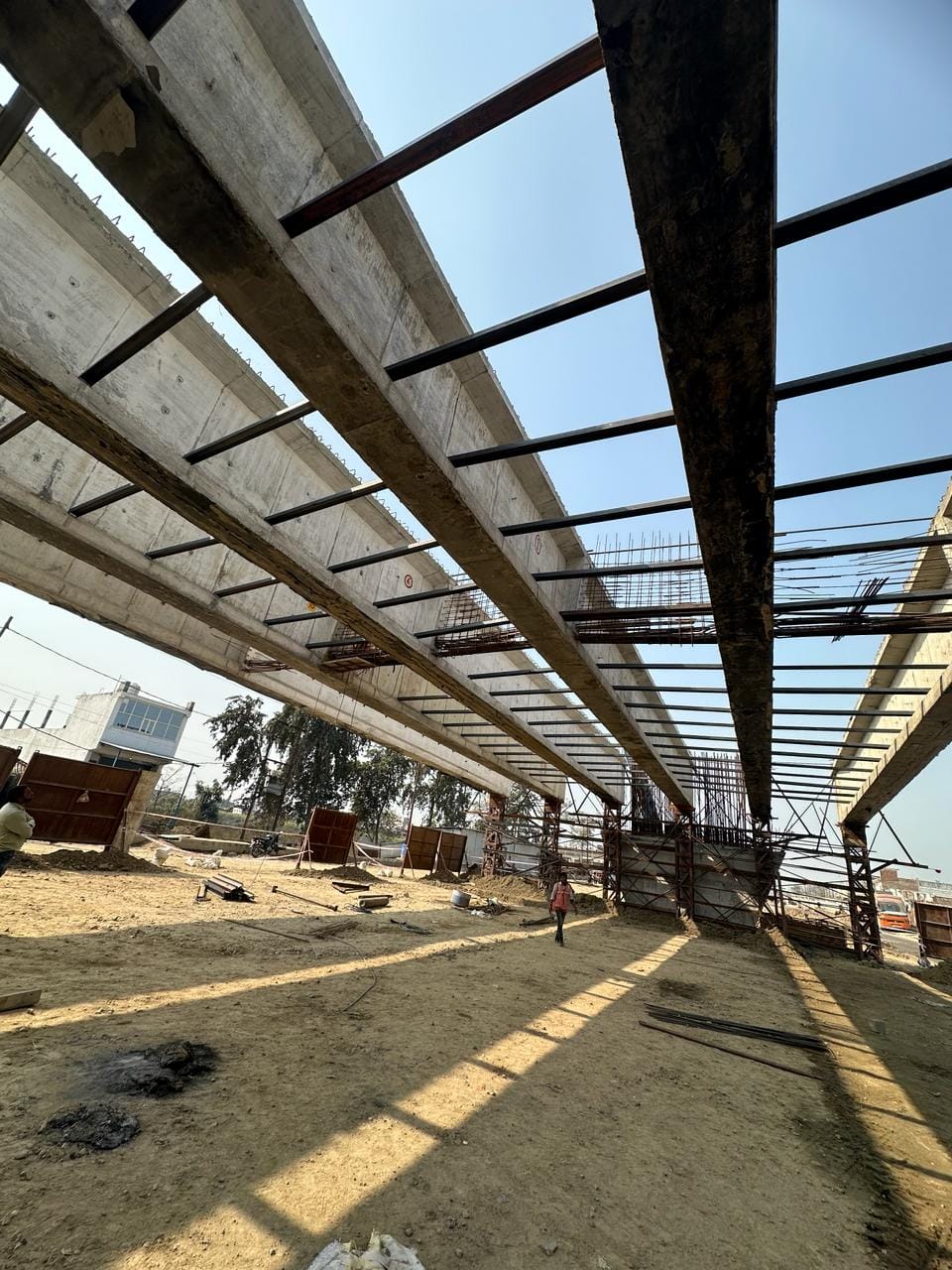 Flyover: 65 percent work completed, girders are now being laid
