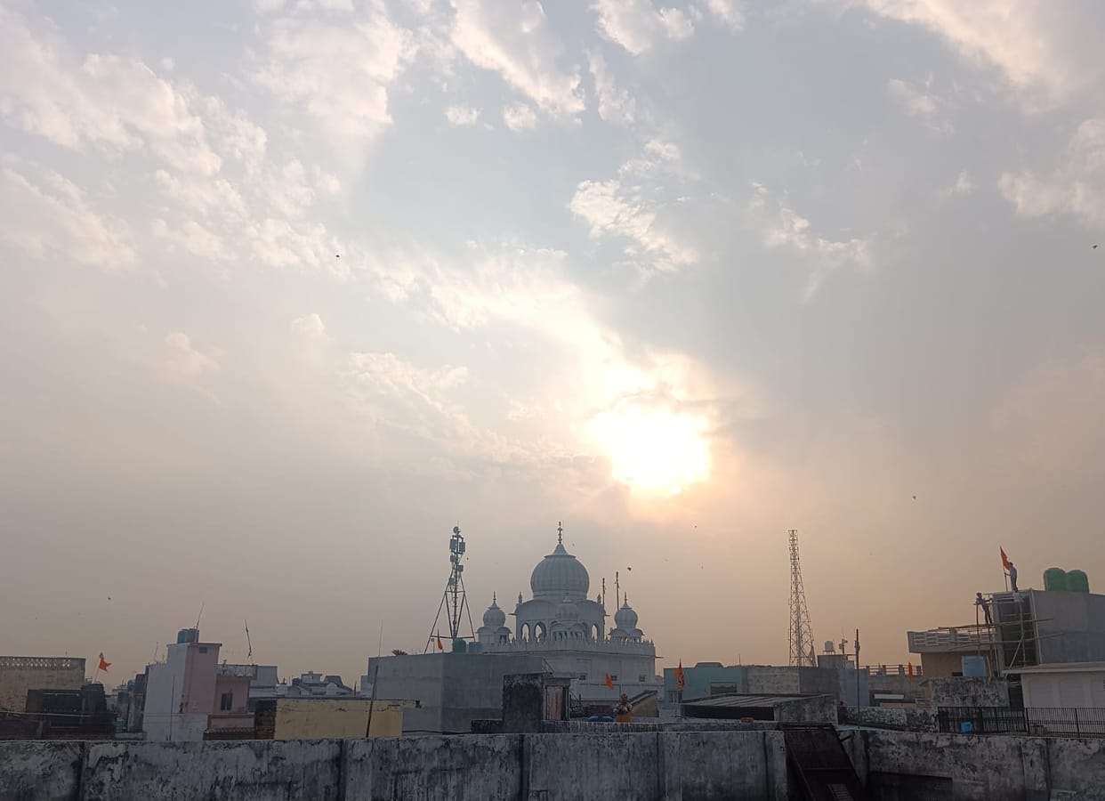 Change in weather, light drizzle in the morning