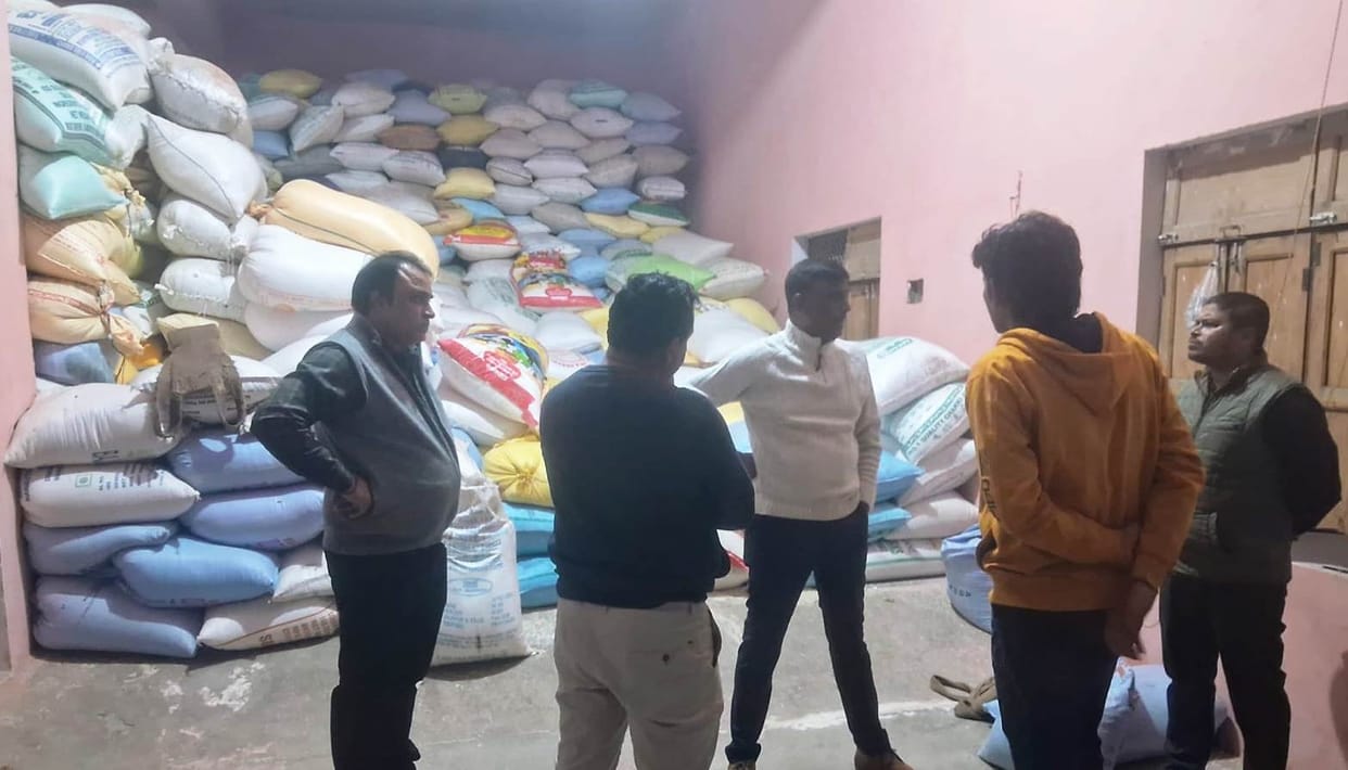 Supply department team raided warehouse, government food received