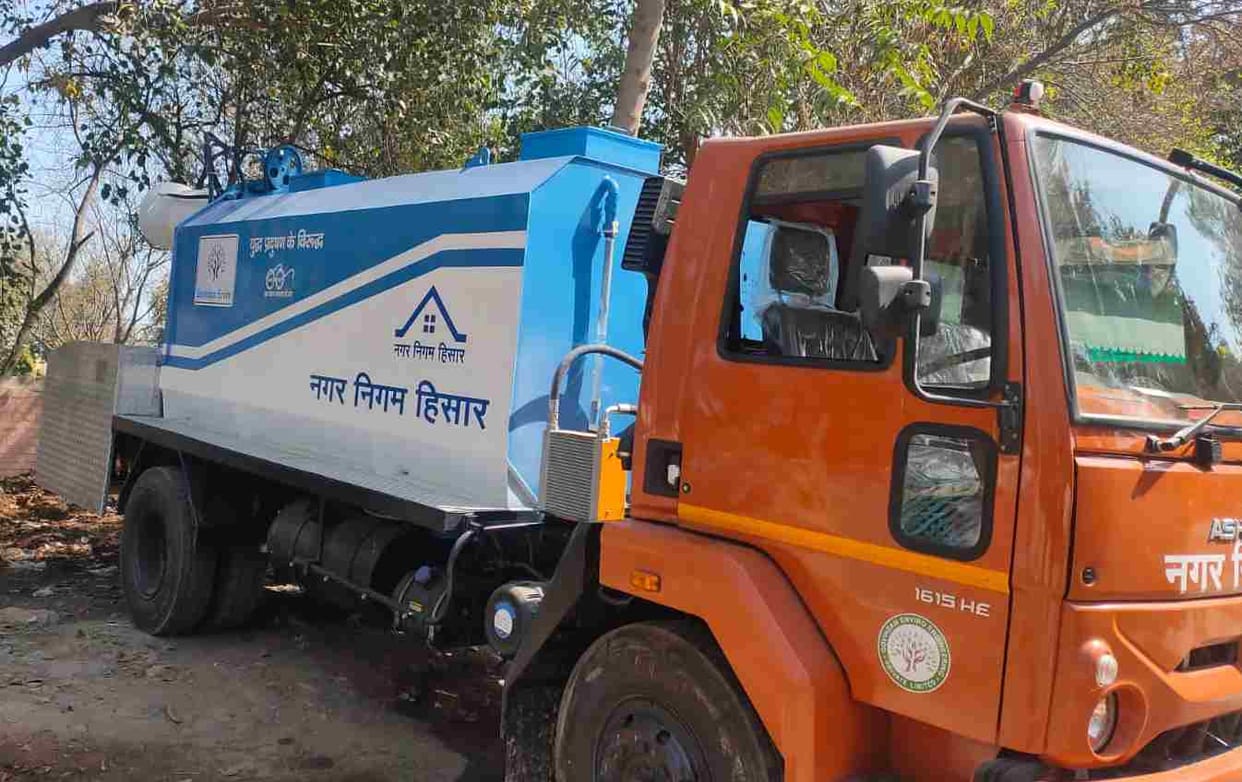 Municipal Corporation purchased another sprinkler vehicle