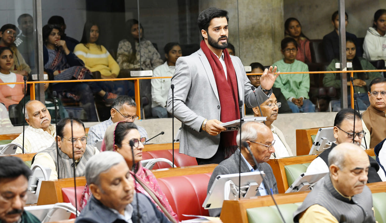 Bhavya Bishnoi presented the problems of cattle herders in Haryana in the assembly.