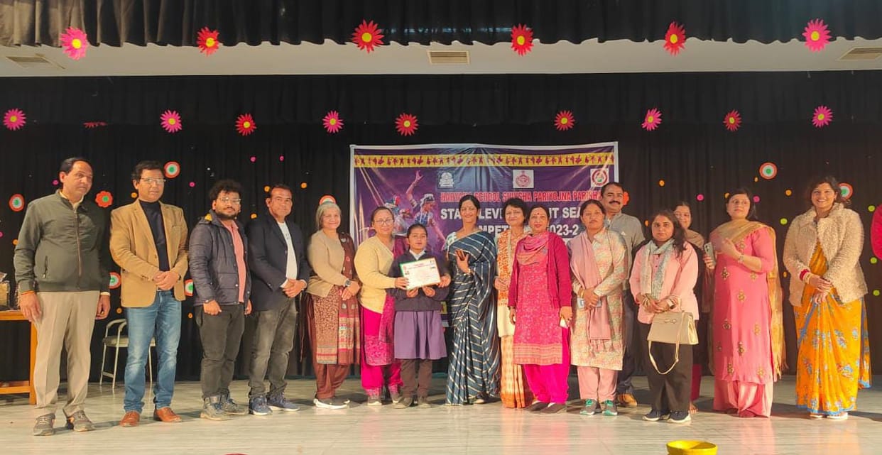 Student Chanchal stood second in the state level talent search competition