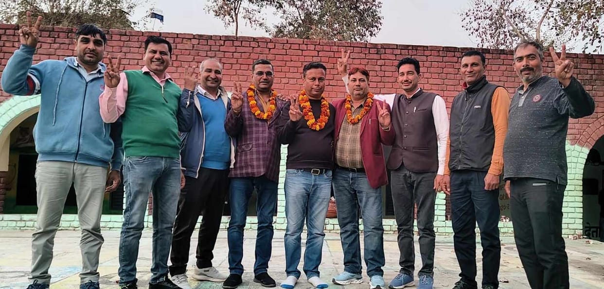 Vikas Tuteja becomes district head of Government Primary Teachers Association for the fourth time