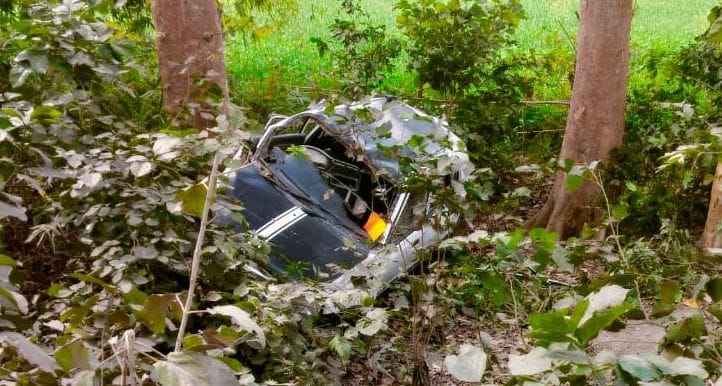 Father dies, son injured after car overturns