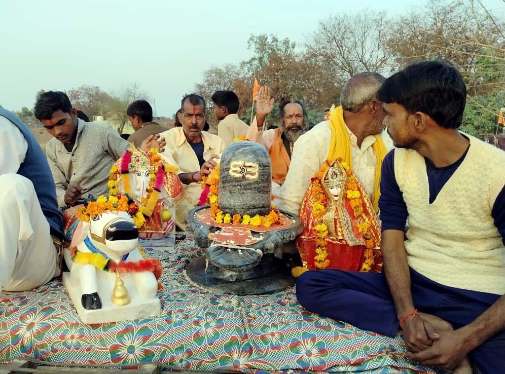 Consecration of the deity idols in Dharampur Shiv Temple