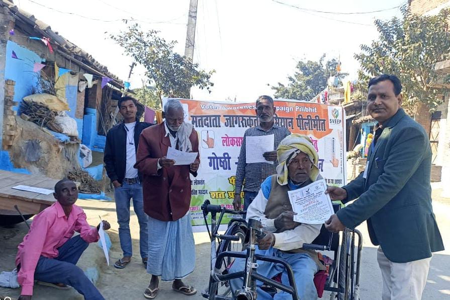 Distribute greeting cards to the disabled
