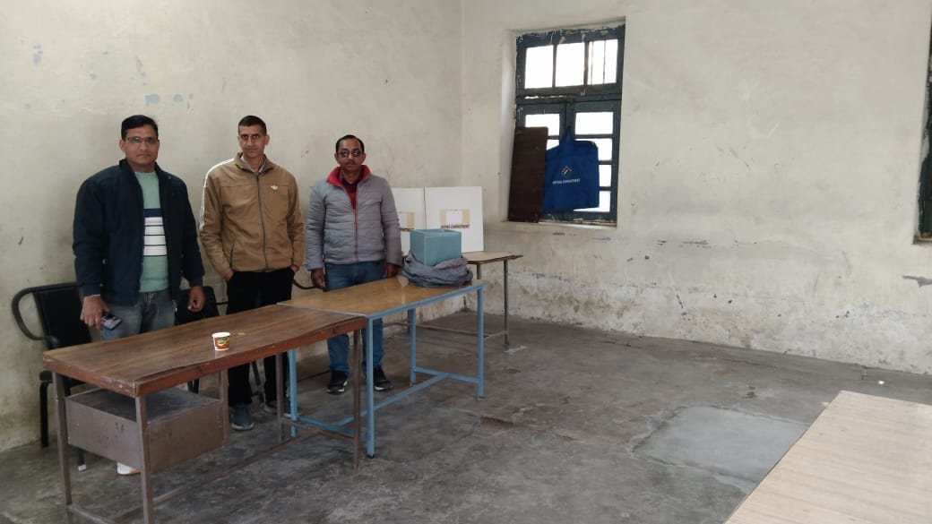 Voting for one head and six ward members today