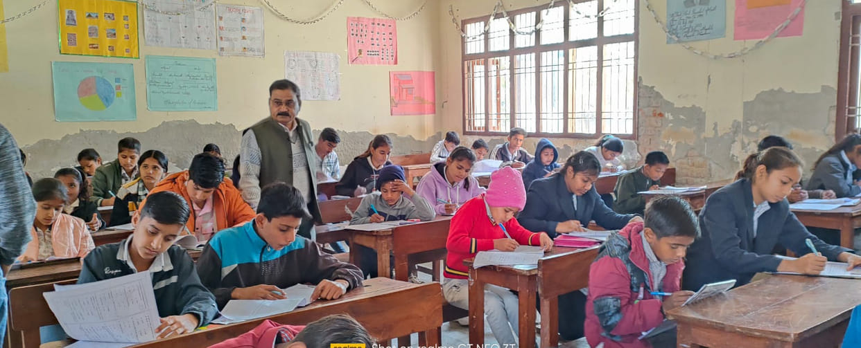Aarohi Model School entrance exam completed