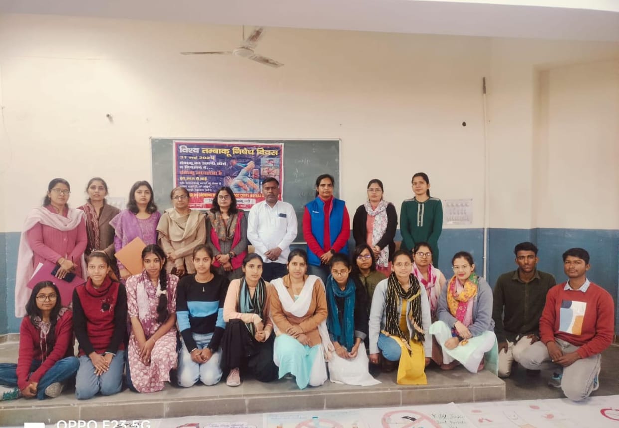 Muskan first, Neha second in poster making competition