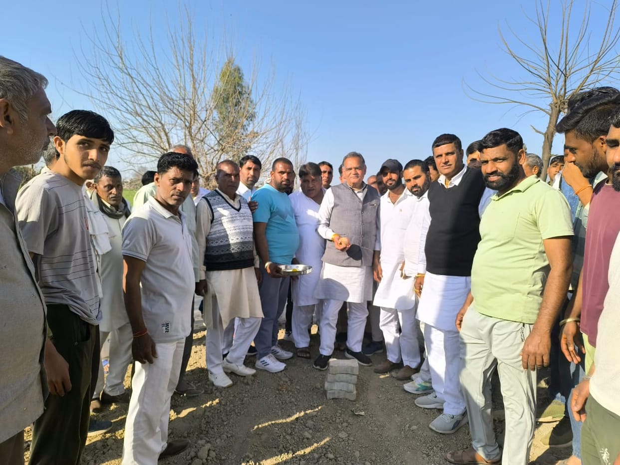 Inaugurated and laid foundation stone of many development works in Dhani Pal