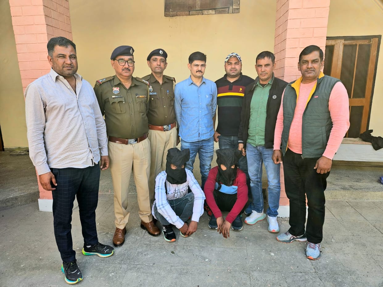 Two accused of theft caught