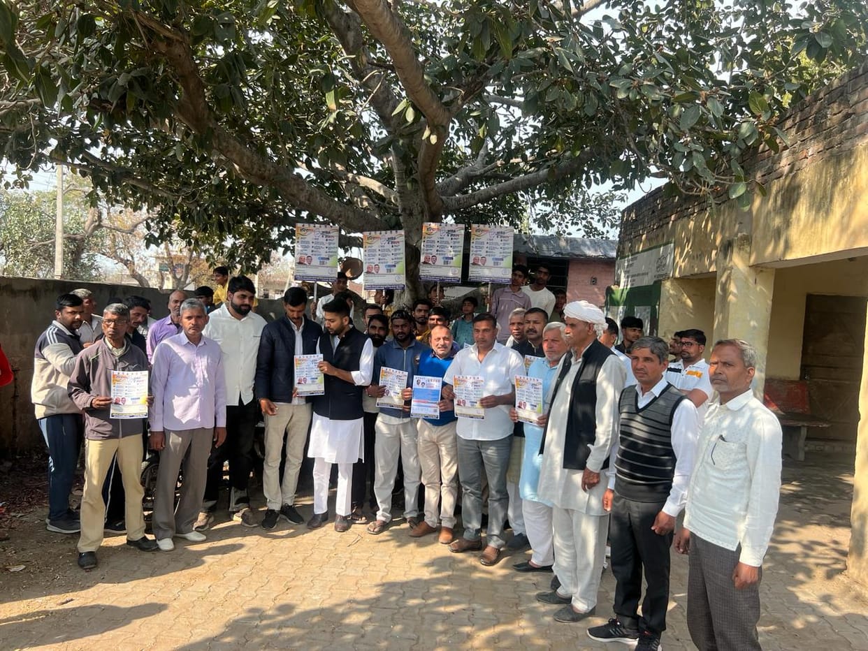 Congress campaigned from door to door in Kosli, Congress in every house