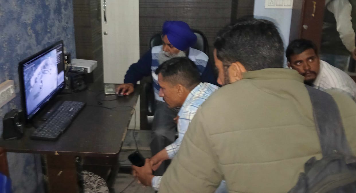 Rescue team reached Jakhal on fear of wild animal