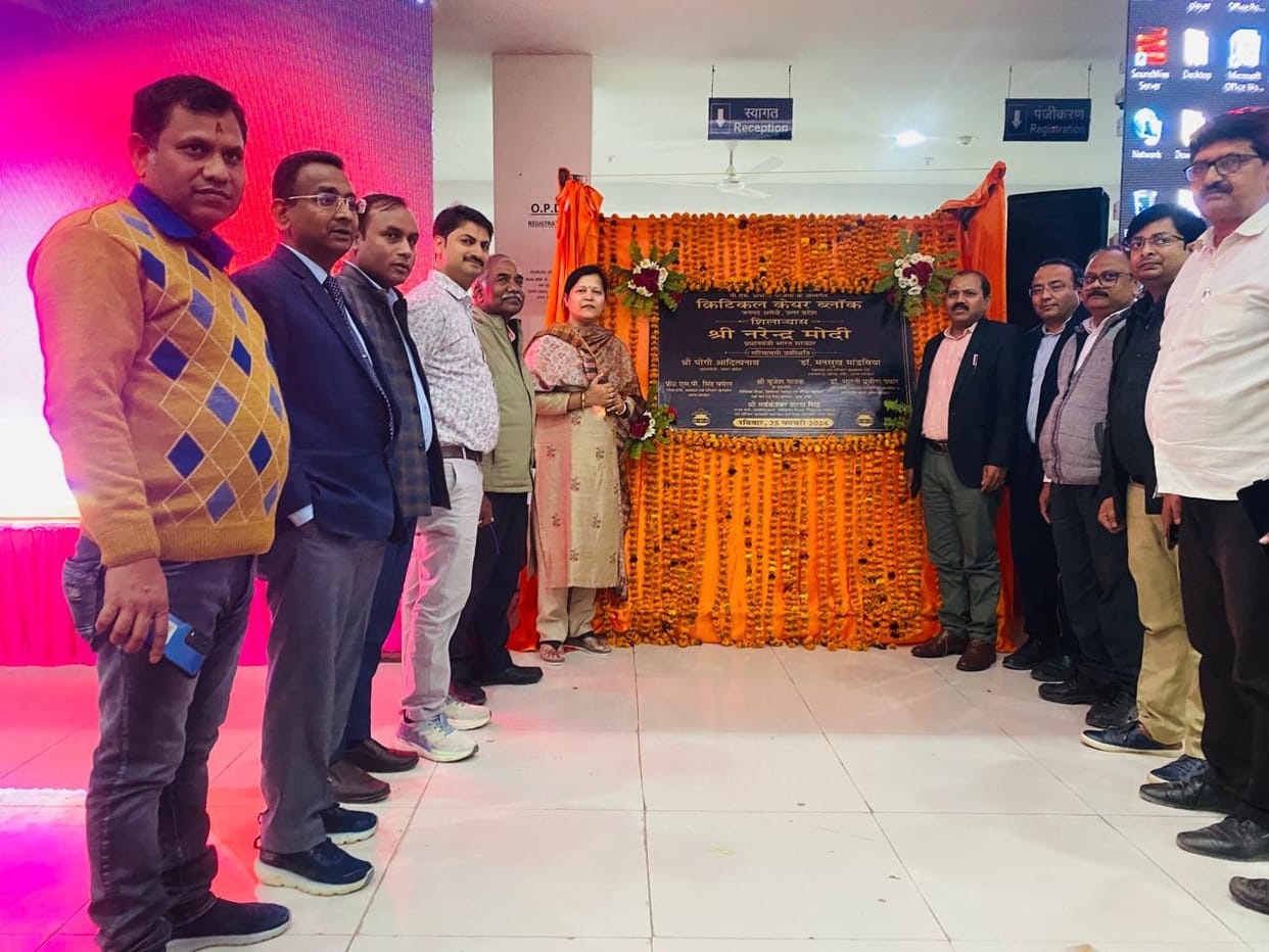 PM laid the virtual foundation stone of Critical Care Block