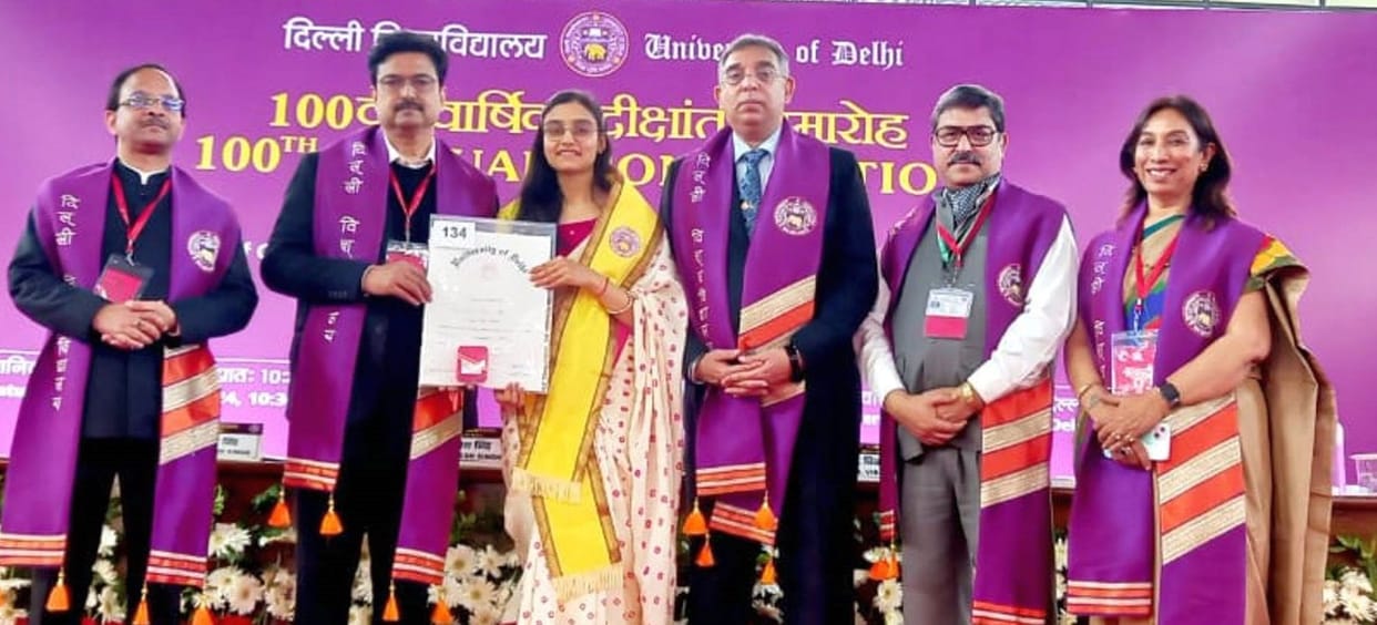 Swati Arya topped Delhi University