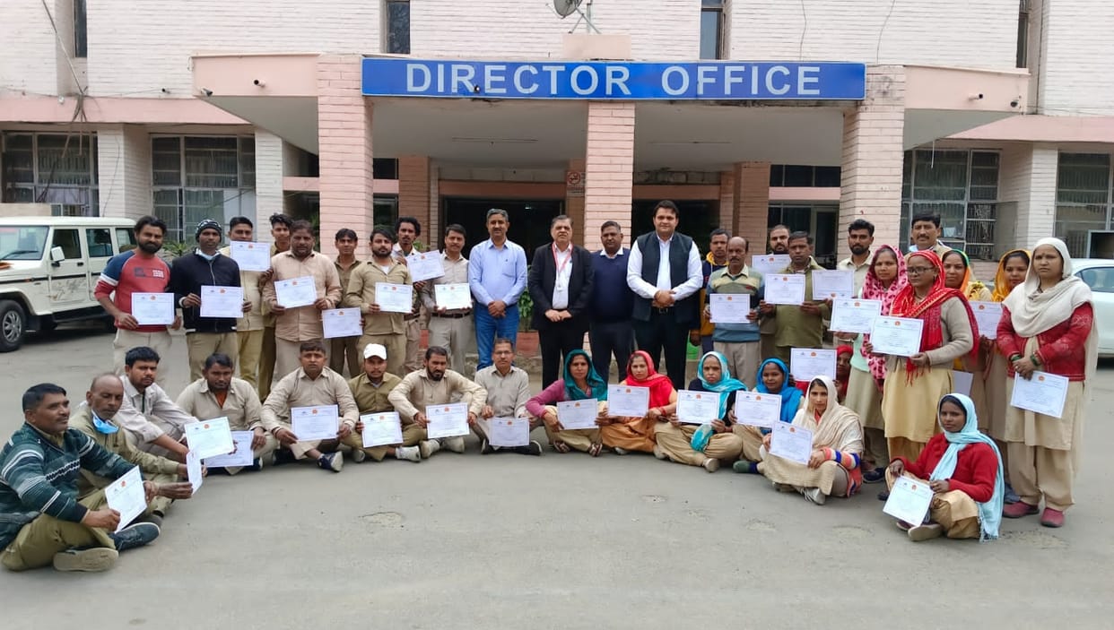 Training to 36 sanitation workers in a six-day course