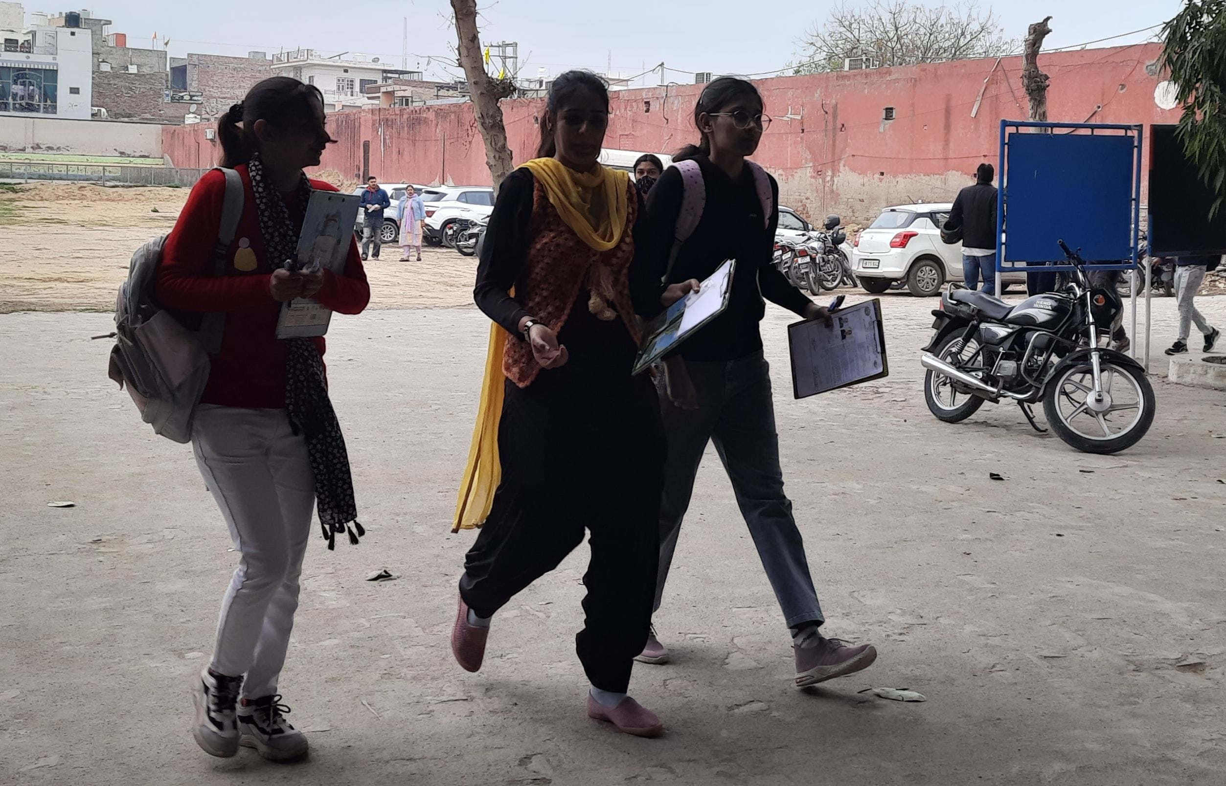 The examination was peaceful on the first day at all 54 centers.