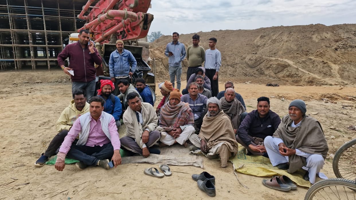Farmers stopped construction of highway over compensation