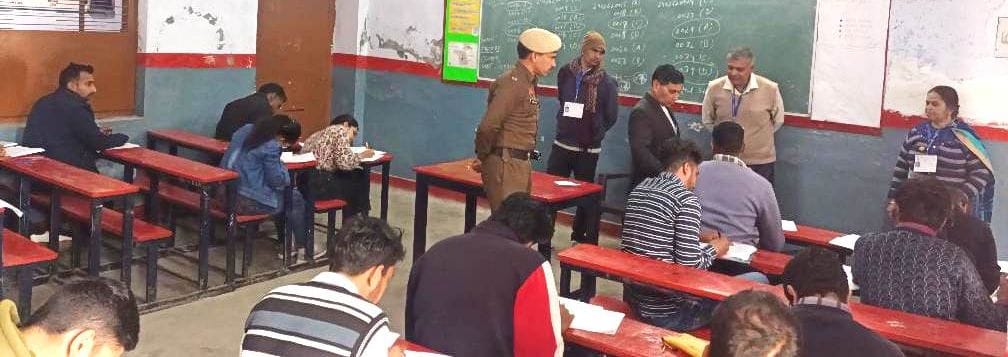 Class 10th Punjabi and Class 12th Computer Science exams were held on the first day under CCTV surveillance.