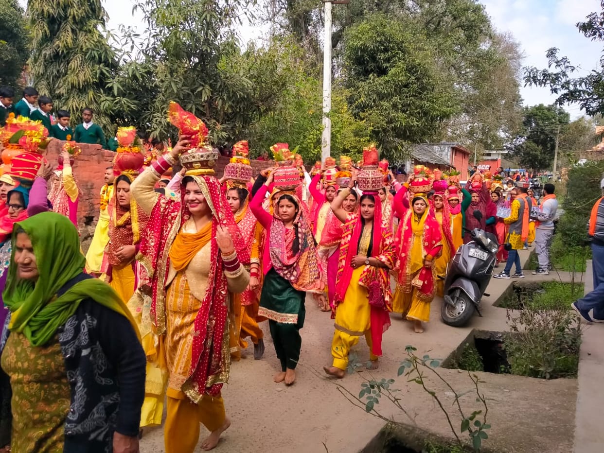 Kalash Yatra taken out in Dangoh Khas