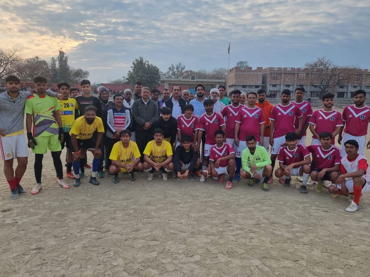 Mokhara stood first, Uchana stood second in football competition
