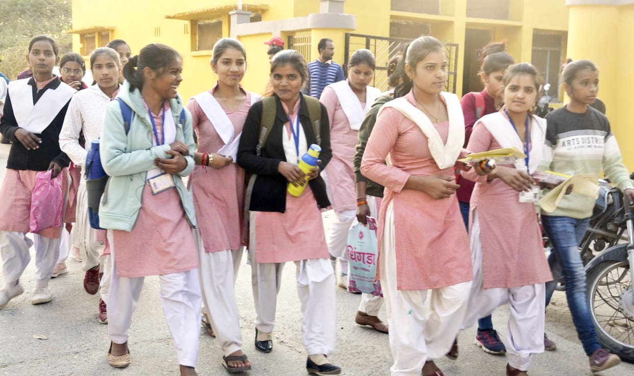 699 students left high school and intermediate exams in both the shifts.