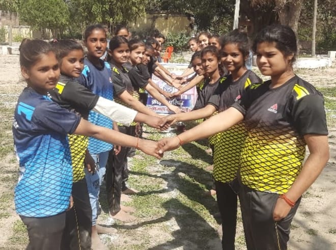 Anamika was chosen man of the match in Kho-Kho
