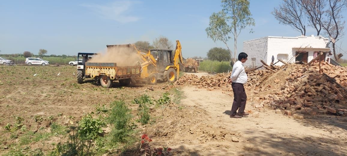 Police removed the encroachment on court orders