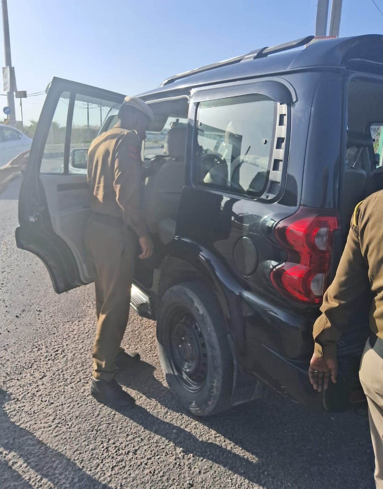 Police teams sealed the district by 52 checkpoints