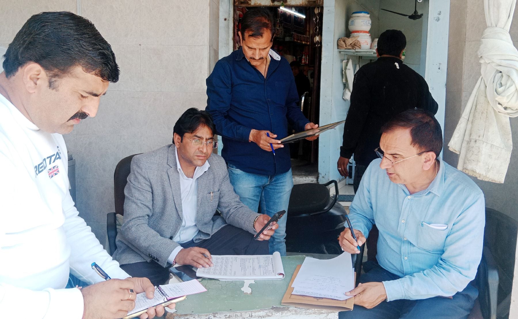 Chief Minister Flying Squad took four samples of ghee and one sample of cream from dairies.