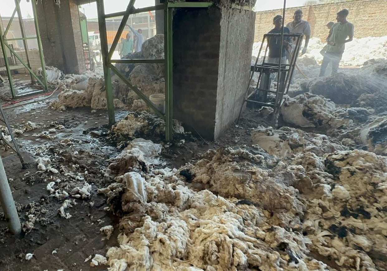 Fire breaks out in cotton mill, loss