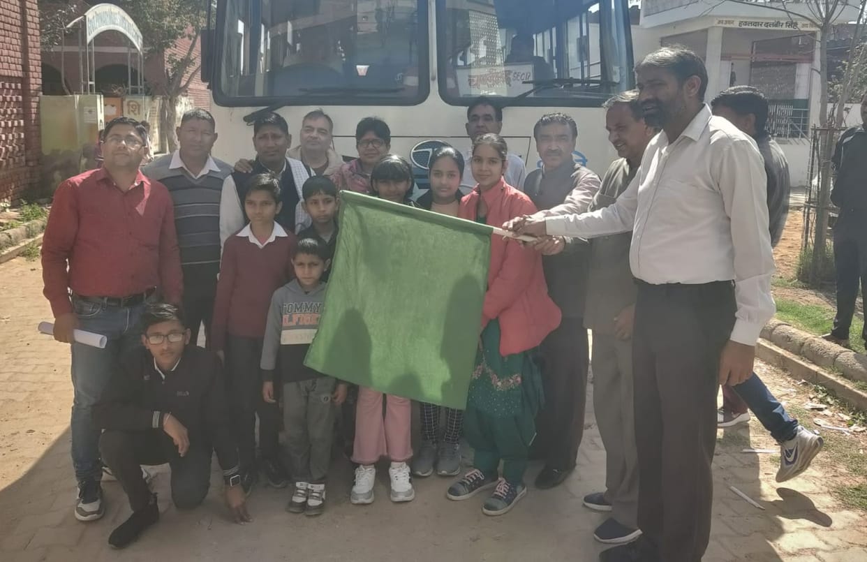 Group of Dadri district leaves for adventure activity camp