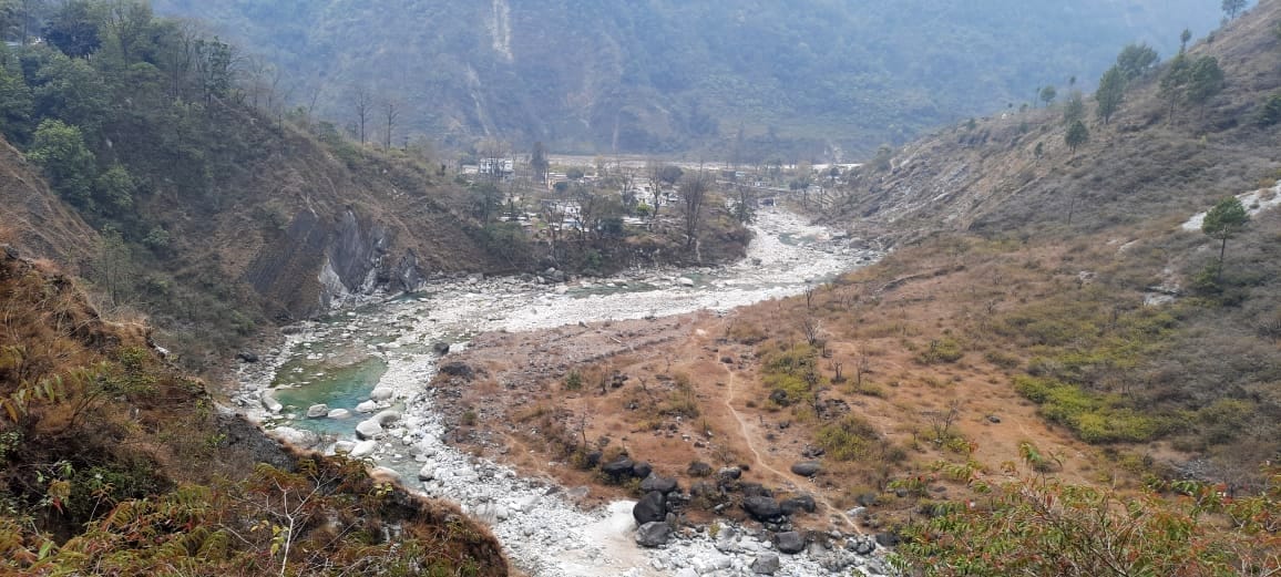 Tejam town surrounded by rivers is in danger