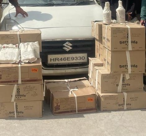 17 Carton liquor Seized