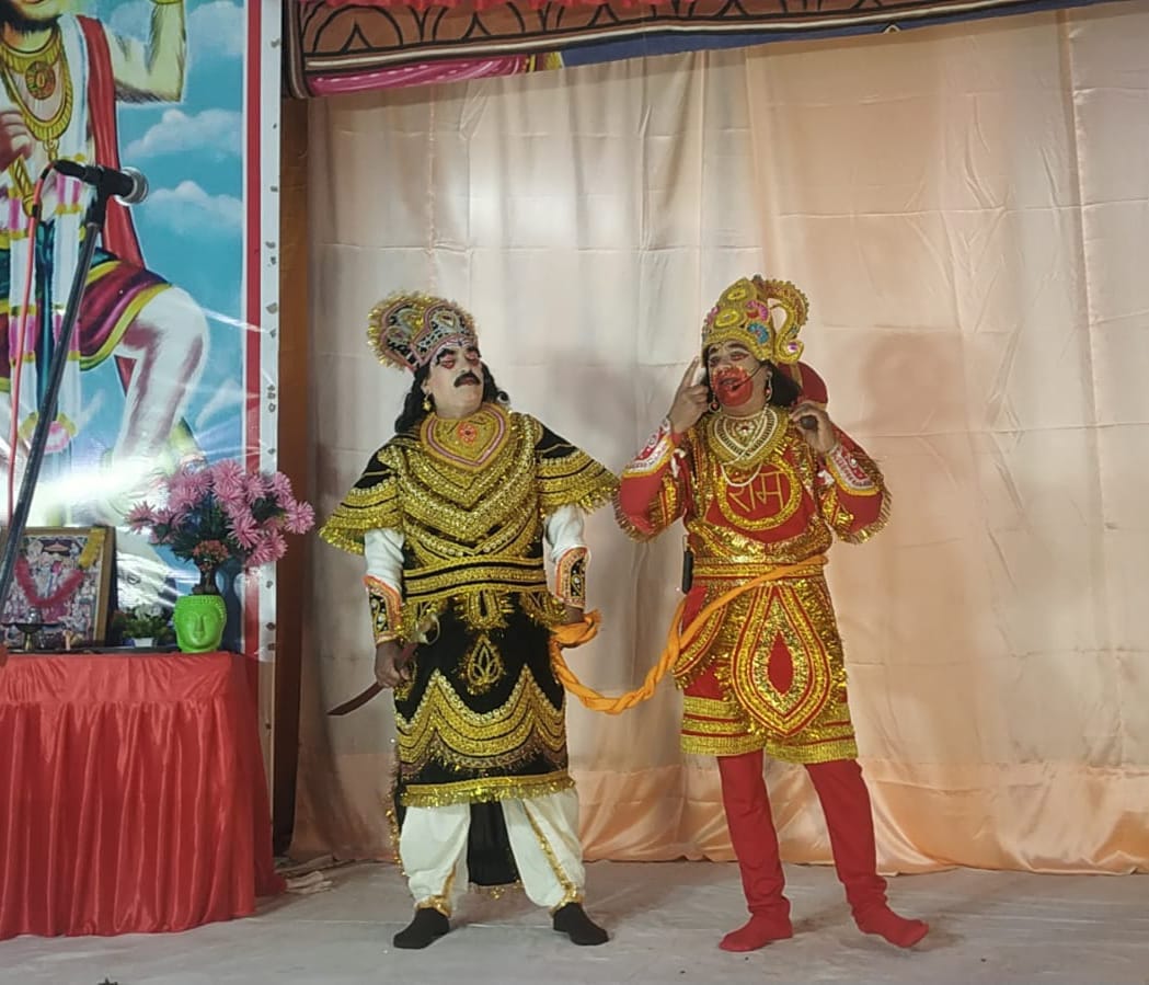 Lanka Dahan leela staged