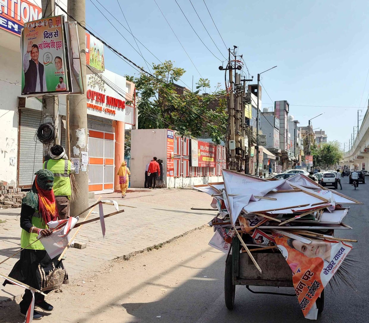 NAP team brought out publicity material and hoardings