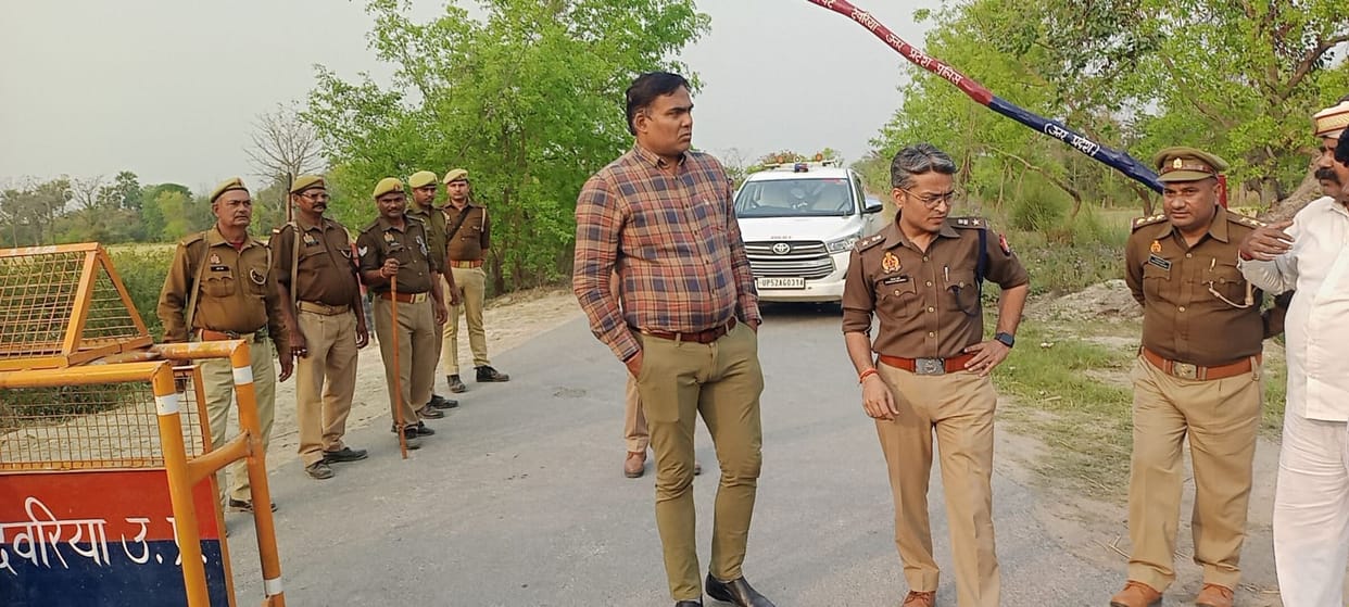 dm sp inspected bihar border