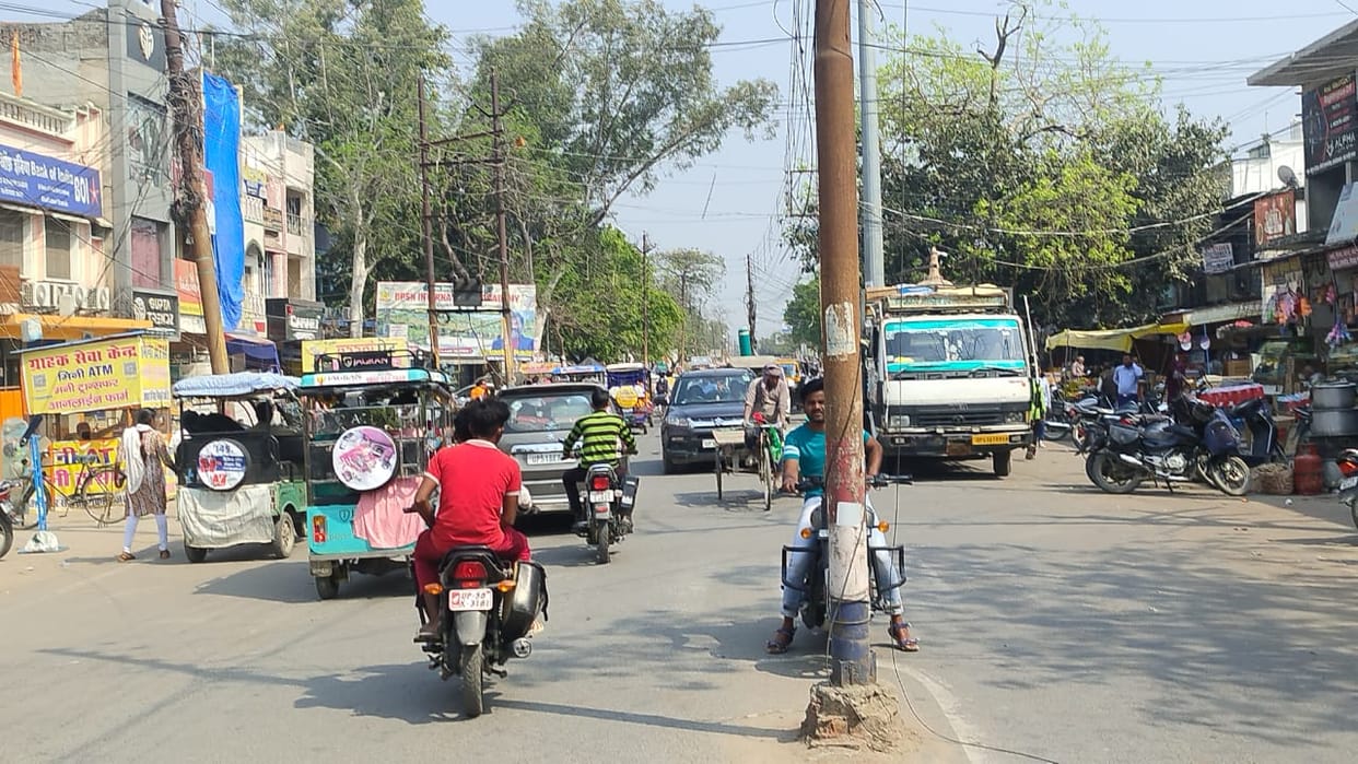 Roads were widened, poles were not removed
