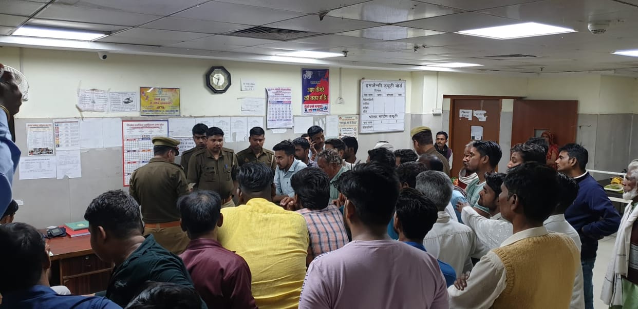 Death of patient in district hospital, commotion
