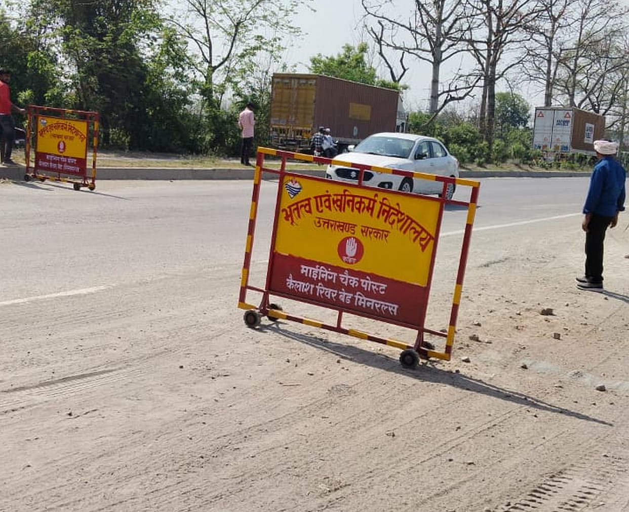 22 check posts installed for checking mining vehicles in the district